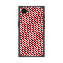 プレミアムスクエアケース［ Small Stripe - Red × Black ］