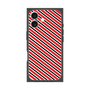 プレミアムスクエアケース［ Small Stripe - Red × Black ］