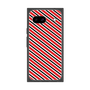 プレミアムスクエアケース［ Small Stripe - Red × Black ］