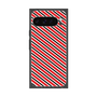 プレミアムスクエアケース［ Small Stripe - Red × Black ］