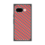 プレミアムスクエアケース［ Small Stripe - Red × Black ］