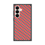 プレミアムスクエアケース［ Small Stripe - Red × Black ］