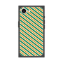 プレミアムスクエアケース［ Small Stripe - Green × Orange ］