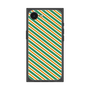 プレミアムスクエアケース［ Small Stripe - Green × Orange ］