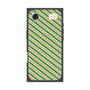 プレミアムスクエアケース［ Small Stripe - Green × Orange ］