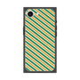プレミアムスクエアケース［ Small Stripe - Green × Orange ］