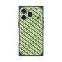 プレミアムスクエアケース［ Small Stripe - Green × Orange ］