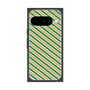 プレミアムスクエアケース［ Small Stripe - Green × Orange ］