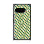 プレミアムスクエアケース［ Small Stripe - Green × Orange ］