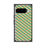 プレミアムスクエアケース［ Small Stripe - Green × Orange ］