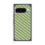 プレミアムスクエアケース［ Small Stripe - Green × Orange ］