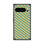 プレミアムスクエアケース［ Small Stripe - Green × Orange ］
