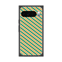 プレミアムスクエアケース［ Small Stripe - Green × Orange ］