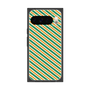 プレミアムスクエアケース［ Small Stripe - Green × Orange ］