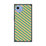 プレミアムスクエアケース［ Small Stripe - Green × Orange ］