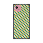 プレミアムスクエアケース［ Small Stripe - Green × Orange ］