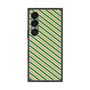 プレミアムスクエアケース［ Small Stripe - Green × Orange ］