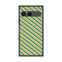 プレミアムスクエアケース［ Small Stripe - Green × Orange ］