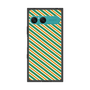 プレミアムスクエアケース［ Small Stripe - Green × Orange ］