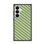 プレミアムスクエアケース［ Small Stripe - Green × Orange ］