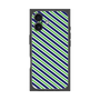 プレミアムスクエアケース［ Small Stripe - Navy × Green ］