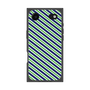 プレミアムスクエアケース［ Small Stripe - Navy × Green ］
