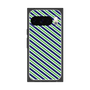 プレミアムスクエアケース［ Small Stripe - Navy × Green ］