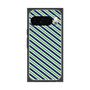 プレミアムスクエアケース［ Small Stripe - Navy × Green ］