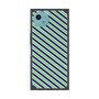 プレミアムスクエアケース［ Small Stripe - Navy × Green ］