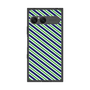 プレミアムスクエアケース［ Small Stripe - Navy × Green ］