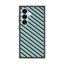 プレミアムスクエアケース［ Small Stripe - Navy × Green ］