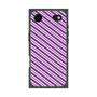 プレミアムスクエアケース［ Small Stripe - Purple × Pink ］