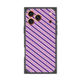 プレミアムスクエアケース［ Small Stripe - Purple × Pink ］
