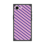 プレミアムスクエアケース［ Small Stripe - Purple × Pink ］