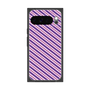 プレミアムスクエアケース［ Small Stripe - Purple × Pink ］