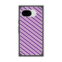 プレミアムスクエアケース［ Small Stripe - Purple × Pink ］