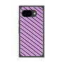 プレミアムスクエアケース［ Small Stripe - Purple × Pink ］