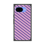 プレミアムスクエアケース［ Small Stripe - Purple × Pink ］