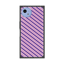 プレミアムスクエアケース［ Small Stripe - Purple × Pink ］