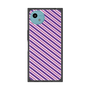 プレミアムスクエアケース［ Small Stripe - Purple × Pink ］