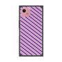 プレミアムスクエアケース［ Small Stripe - Purple × Pink ］