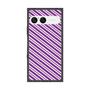 プレミアムスクエアケース［ Small Stripe - Purple × Pink ］