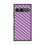 プレミアムスクエアケース［ Small Stripe - Purple × Pink ］
