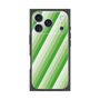 プレミアムスクエアケース［ Middle Stripe - Green ］