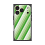 プレミアムスクエアケース［ Middle Stripe - Green ］