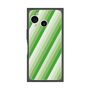 プレミアムスクエアケース［ Middle Stripe - Green ］