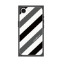 プレミアムスクエアケース［ Big Stripe - Black × Gray ］