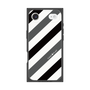 プレミアムスクエアケース［ Big Stripe - Black × Gray ］