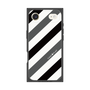 プレミアムスクエアケース［ Big Stripe - Black × Gray ］