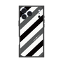 プレミアムスクエアケース［ Big Stripe - Black × Gray ］